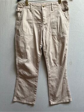 Anthropologie cropped khaki pants Sz 28